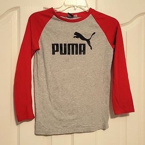 Boys Long Sleeve Puma Shirt Size M